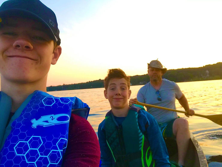 Paddling through the Maine waterways