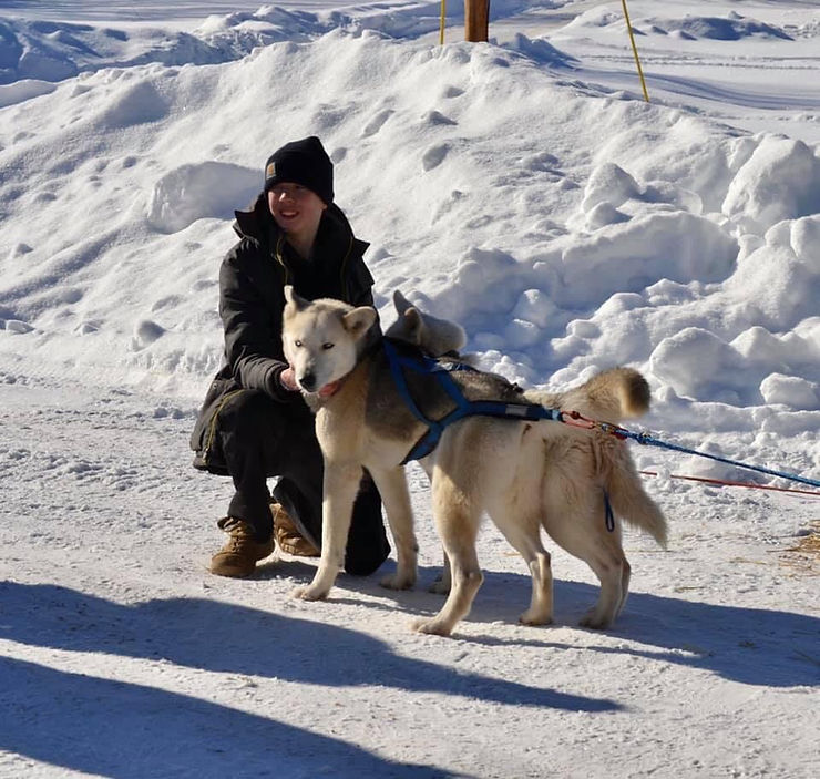 The team on the trail