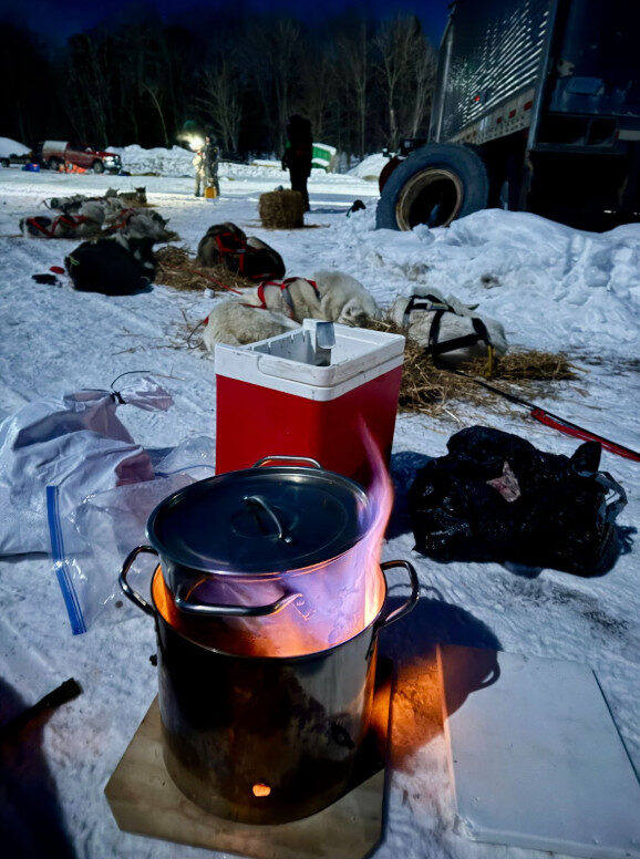 can am crown 2026 006 cooking up dinner for the team at Camp Syl Ver